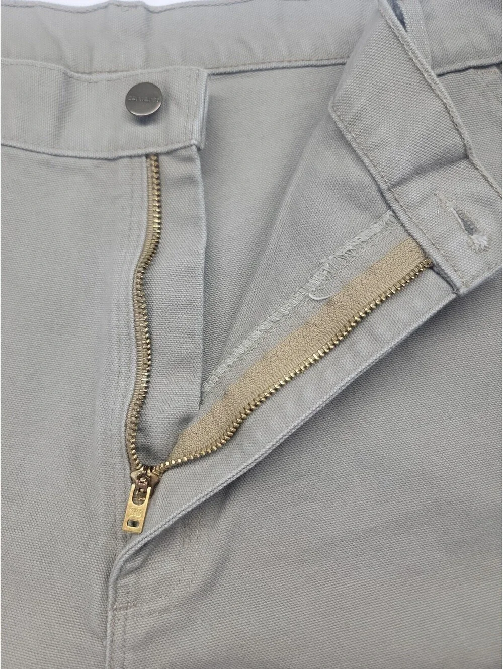 Carhartt Mens B11 DES Mens Canvas Duck Carpenter Pants 42x30 Beige